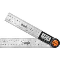 Localisateur d'angle num&eacute;rique et r&egrave;gle, 7" lo, Acier inoxydable, Graduations de 1/32" Chandler Sales