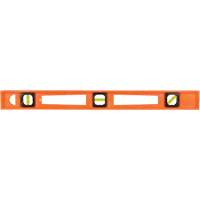 Niveau pour entrepreneurs Structo-Cast&reg; orange, Poutre en I, 2' lo, 3, Non magn&eacute;tique Chandler Sales