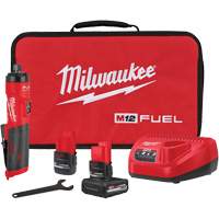 Ensemble de rectifieuse droite FUEL, 1/4" collet, 12 V, Lithium-ion Chandler Sales