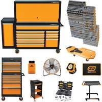 MEGAMOD Master Mechanics Tool Set in Premium Modular Foam Trays with Tool Storage & Shop Equipment, 1331 Pieces Chandler Sales