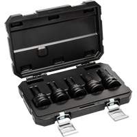 SAE Impact Bit Socket Set with Blow Mold Case, Hex, 3/4" Drive, 5 Pcs Chandler Sales