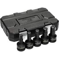 Metric Impact Bit Socket Set with Blow Mold Case, Hex, 3/4" Drive, 5 Pcs Chandler Sales
