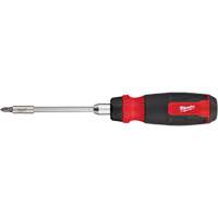 14-in-1 Ratcheting 1/4" Drive Multi-Bit Screwdriver, 10-11/100" L, Cushion Grip Handle Chandler Sales