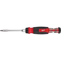 14-in-1 Ratcheting 1/4" Drive Multi-Bit Screwdriver, 10-11/100" L, Cushion Grip Handle Chandler Sales