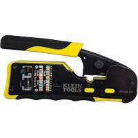 Ratcheting Ethernet Cable Crimper/Stripper/Cutter for Pass-Thru Connectors Chandler Sales