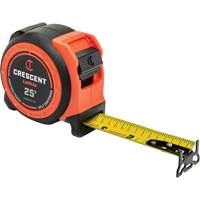 CONTROLTOUCH Self Centering Tape Measure, 1-3/16" x 25', 1/16" Graduations Chandler Sales