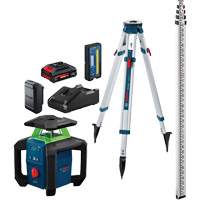 Ensemble laser vertical/horizontal &agrave; faisceau vert 18 V avec coffret de transport, 2000' (609,6 m), 630-670 N.m Chandler Sales