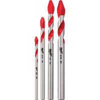 Foret sp&eacute;cial pour carrelage dur et verre 4 mcx, 1/4"/1/8"/3/16"/5/16", Carbure Chandler Sales