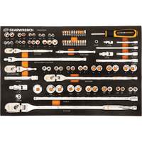 Jeu doutils de m&eacute;canicien 120XP &agrave; entraînement de 1/4", 3/8" et 1/2" avec plateau en mousse, 89 M Chandler Sales
