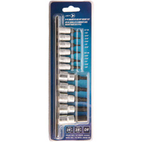Magnetic SAE Bit Socket Set JMHB-11S, Hex, 1/4"/3/8" Drive, 11 Pcs Chandler Sales