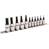 Magnetic SAE Bit Socket Set JMHB-11S, Hex, 1/4"/3/8" Drive, 11 Pcs Chandler Sales