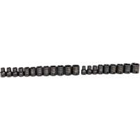 Jeu de douilles SAE/m&eacute;triques &agrave; 6 pans, 49 Mcx, Chocs, Prise de 3/8", Profond Chandler Sales