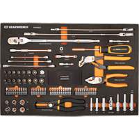 Jeu d'outils automobiles 120XP avec plateau de rangement en mousse Chandler Sales