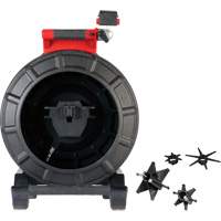 D&eacute;vidoir modulaire pour l'inspection de conduites avec c&acirc;ble pousseur semi-rigide de 120', T&ecirc;te de cam&eacute;ra 25 mm (0,98") Chandler Sales