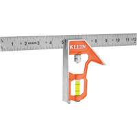 Combination Square, 12" L, 1/8"/1/16"/1/32" Graduations, Stainless Steel Chandler Sales