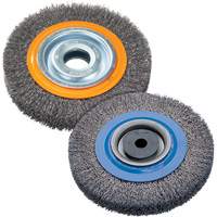 Brosse rotative, 8" dia., Fils 0,118", Arbre 1-1/4" Chandler Sales