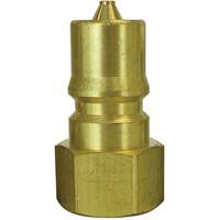 Hydraulic Quick Coupler Plug, 3/4" Dia., Brass Chandler Sales
