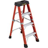 Industrial Extra Heavy-Duty Stepladders (6800 AA Series), 4', Fibreglass, 375 lbs. Capacity, Type 1AA Chandler Sales