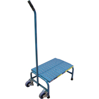 Escabeaux roulants Tilt-N-Roll, 1 marche(s), 16" l x 29" la x 12" h, Capacit&eacute; 300 lb Chandler Sales