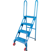 Portable Folding Ladder, 4 Steps, Perforated, 40" High Chandler Sales