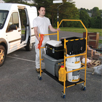 nsemble d'&eacute;chafaudage &agrave; montant de s&eacute;curit&eacute; & tablette pour outils de 4' Jobsite Series, Cadre Acier, 49-1/2" p x 57-3/4" h Chandler Sales