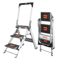 Safety Stepladder with Bar & Tray, 2.2', Aluminum, 300 lbs. Capacity, Type 1A Chandler Sales