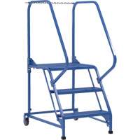 Maintenance Ladder, 3 Steps, 23-9/16" Step Width, 30" Platform Height, Steel Chandler Sales