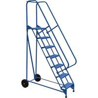 Roll-A-Fold Ladder, 7 Steps, Perforated, 70" High Chandler Sales