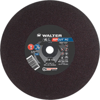 Meule &agrave; tronçonner Ripcut II pour la coupe de l'acier inoxydable et l'acier sur scies fixes, 14" x 1/8", Arbre de 1", Type 1, Oxyde d'aluminium, 4400 Tr/min Chandler Sales
