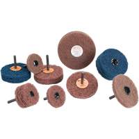Meule Buff & Blend Standard Abrasives, 3" dia. x 1/4" la, Arbre 1/4", Oxyde d'aluminium Chandler Sales
