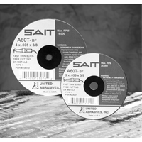 Cut-Off Wheel, 5" x 0.045", 7/8" Arbor, Type 27, Aluminum Oxide/Ceramic, 12200 RPM Chandler Sales