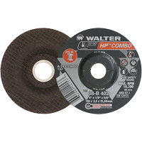 Meule combin&eacute;e HP Combo &agrave; moyeu d&eacute;port&eacute;, 4" x 1/8", Arbre de 5/8", Type 27 Chandler Sales