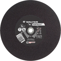 Meule &agrave; tronçonner rapide en acier inoxydable Portacut, 14" x 1/8", Arbre de 1", Type 1, Carbure de silicium, 5400 Tr/min Chandler Sales