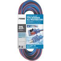Arctic Blue Extension Cord, All-Weather, SJEOW, 14/3 AWG, 15 A, 25' Chandler Sales