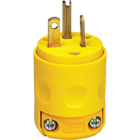 Commercial Grade Straight Blade Plug, Plastic, 20 A, 125 V Chandler Sales