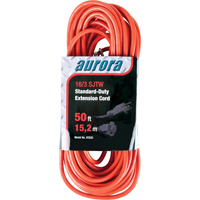 Extension Cord, Indoor/Outdoor, SJTW, 16/3 AWG, 13 A, 50' Chandler Sales