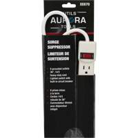 Surge Suppressor, 6 Outlets, 200 J, 1875 W, 3' Cord Chandler Sales
