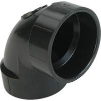 90° Closet Bend Elbow Fitting, Hub x Hub, Plastic, 4" x 3" Chandler Sales