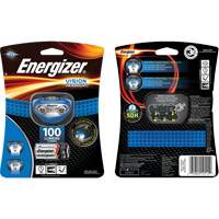 Vision Headlamp, LED, 100 Lumens, 10 Hrs. Run Time, AAA Batteries Chandler Sales