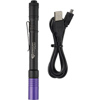 Lampe stylo UV avec port de recharge micro USB Stylus Pro, DEL, Corps en Aluminium, piles Rechargeable, Compris Chandler Sales