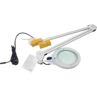 Magnifying Lamp, 3 Diopter, LED Light, 45" Arm, C-Clamp, Grey Chandler Sales