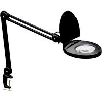 Adjustable Magnifier Lamp, 5 Diopter, LED Light, 47" Arm, C-Clamp, Black Chandler Sales