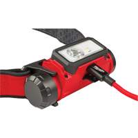 REDLITHIUM USB Hardhat Headlamp, LED, 600 Lumens, 5 Hrs. Run Time, Rechargeable Batteries Chandler Sales