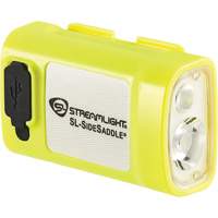 SL-SIDESADDLE&reg; USB Hardhat & Helmet Light, LED, 350/320/400 Lumens, 6.25/7/5 Hrs. Run Time, Rechargeable Batteries Chandler Sales