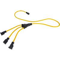 Adaptateur d'alimentation de style W, Ext&eacute;rieur, STOW, AWG 12/3, 15 A, 3 prise(s), 2' Chandler Sales
