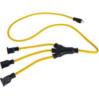Adaptateur d'alimentation de style W, Ext&eacute;rieur, STOW, AWG 12/3, 15 A, 3 prise(s), 2' Chandler Sales
