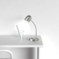 Lampe de table en m&eacute;tal, 5 W, DEL, Col 14", Chrome satin&eacute; Chandler Sales