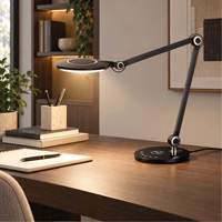 Lampe de bureau en plastique & aluminium, 10 W, DEL, Col 41-1/2", Noir Chandler Sales