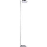Lampe sur pied en chrome satin&eacute; avec base en m&eacute;tal Chandler Sales