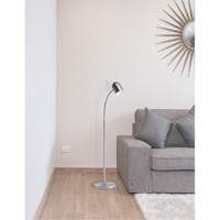 Lampe sur pied en chrome satin&eacute; Chandler Sales